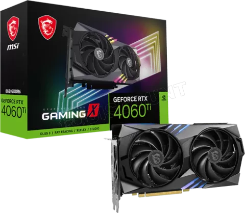 Photo de Carte Graphique Nvidia MSI GeForce RTX 4060 Ti Gaming X 8Go