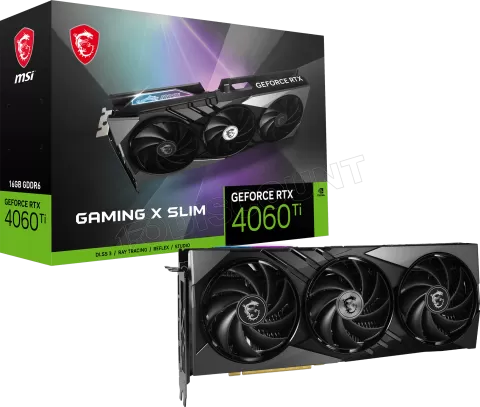 Photo de Carte Graphique Nvidia MSI GeForce RTX 4060 Ti Gaming X Slim 16Go