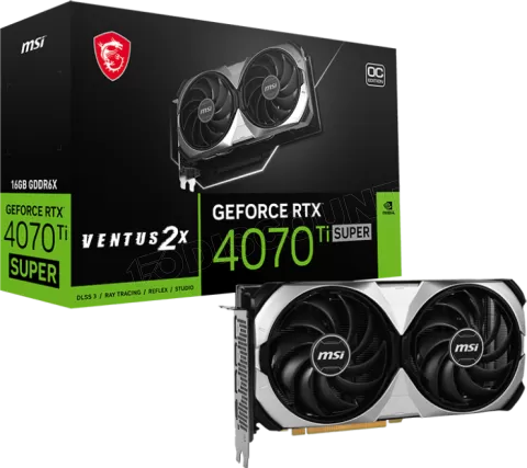 Photo de Carte Graphique Nvidia MSI GeForce RTX 4070 Ti Super Ventus 2X OC 16Go