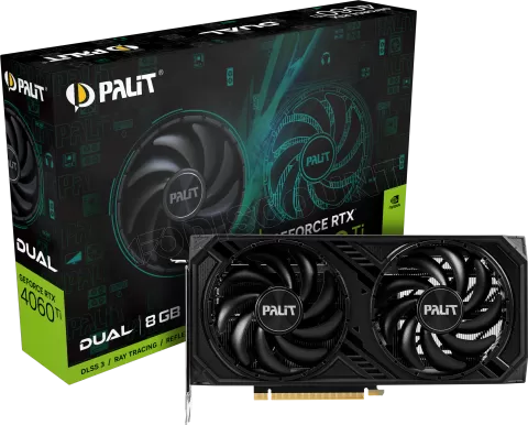 Photo de Carte Graphique Nvidia Palit GeForce RTX 4060 Ti Dual 8Go