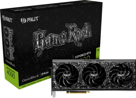 Photo de Carte Graphique Nvidia Palit GeForce RTX 4090 GameRock OmniBlack 24Go