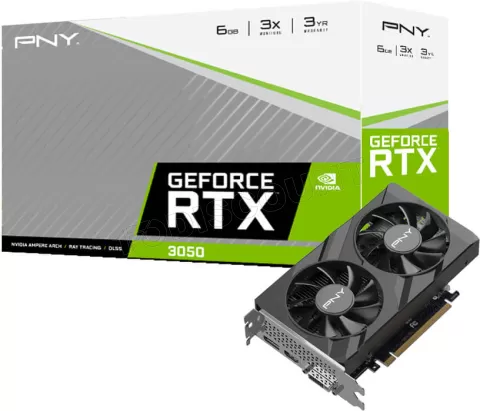 Photo de Carte Graphique Nvidia PNY GeForce RTX 3050 Verto Dual Fan 6Go