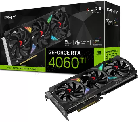 Photo de Carte Graphique Nvidia PNY GeForce RTX 4060 Ti XLR8 Gaming Verto 16Go