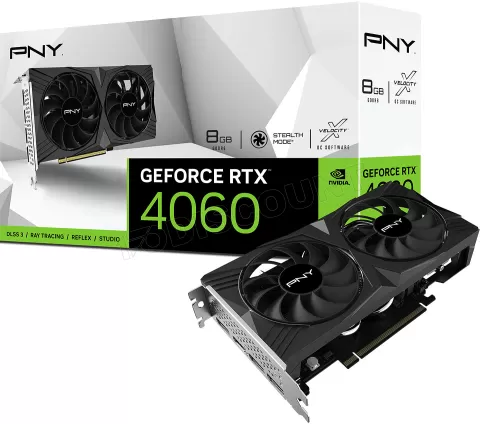 Photo de Carte Graphique Nvidia PNY GeForce RTX 4060 Verto Dual Fan 8Go