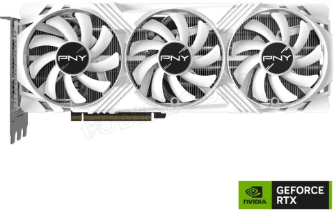 Photo de Carte Graphique Nvidia PNY GeForce RTX 4070 Ti Super Verto Triple Fan OC White 16Go