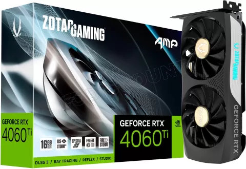 Photo de Carte Graphique Nvidia Zotac GeForce RTX 4060 Ti Amp 16Go