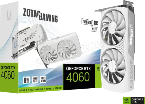 Photo de Carte Graphique Nvidia Zotac GeForce RTX 4060 Twin Edge OC White 8Go