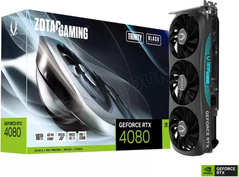 Photo de Carte Graphique Nvidia Zotac GeForce RTX 4080 Trinity Black Edition 16Go