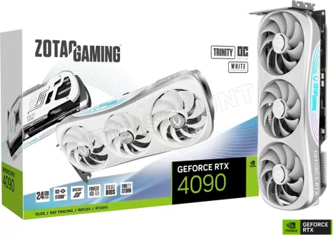 Photo de Carte Graphique Nvidia Zotac GeForce RTX 4090 Trinity OC White 24Go