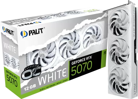 Photo de Carte Graphique Palit GeForce RTX 5070 White OC