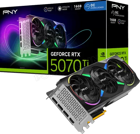 Photo de Carte Graphique PNY GeForce RTX 5070 Ti Epic-X Triple Fan