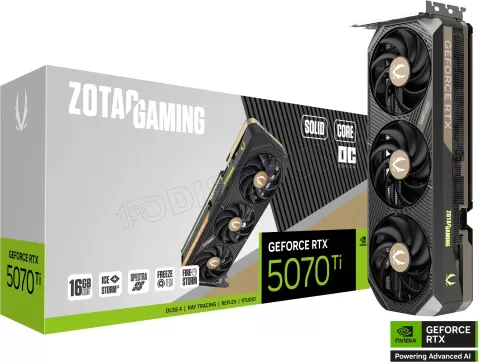 Photo de Carte Graphique Zotac GeForce RTX 5070 Ti Solid Core OC