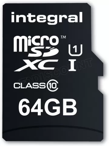 Photo de Carte mémoire Micro SD avec adaptateur Integral UltimaPro - 64Go