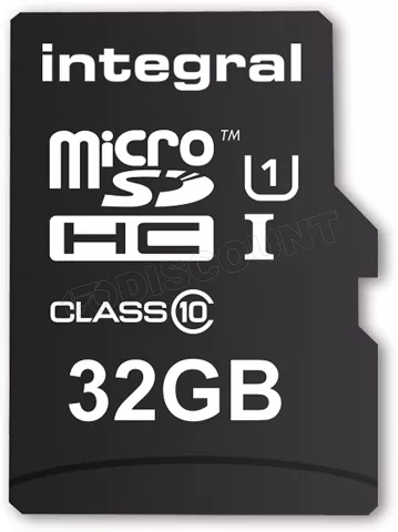 Photo de Carte mémoire Micro SD avec adaptateur Integral UltimaPro A1 Tablettes/Smartphones - 32Go