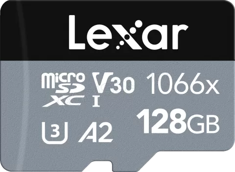 Photo de Carte mémoire Micro SD Lexar 1066x - 128Go avec adaptateur