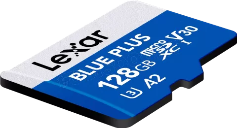 Photo de Carte mémoire Micro SD Lexar Blue Plus - 128Go