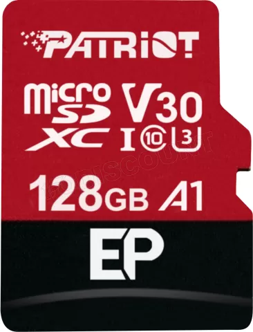 Photo de Carte mémoire Micro SD Patriot EP - 128Go avec adaptateur