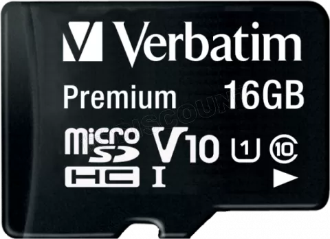 Photo de Carte mémoire Micro SD Verbatim Premium - 16Go avec adaptateur