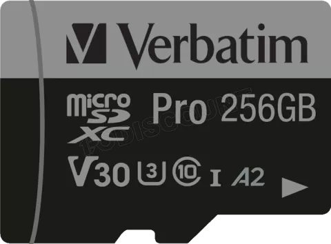 Photo de Carte mémoire Micro SD Verbatim Pro U3 - 256Go avec adaptateur