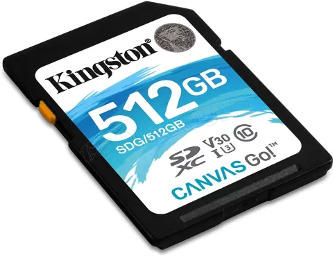 Photo de Carte mémoire SD Kingston Canvas Go! - 512Go