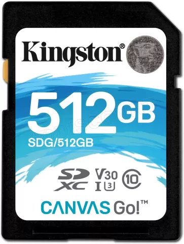 Photo de Carte mémoire SD Kingston Canvas Go! - 512Go