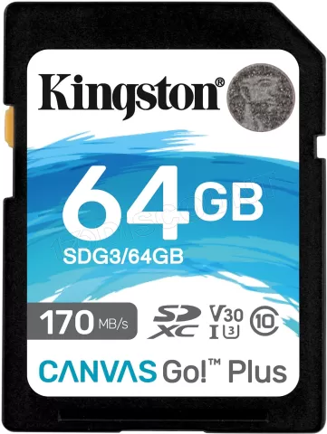 Photo de Carte mémoire SD Kingston Canvas Go! Plus - 64Go