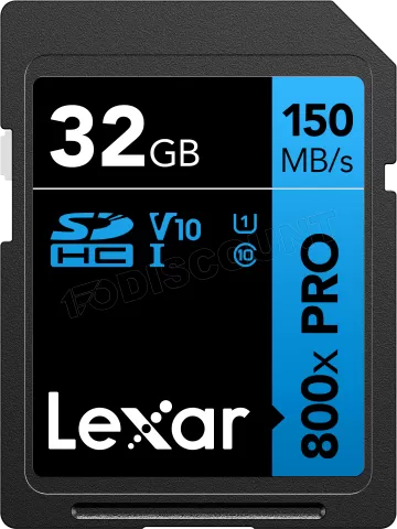 Photo de Carte mémoire SD Lexar 800x Pro - 32Go