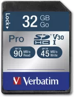 Photo de Carte mémoire SD Verbatim Pro U3 - 32Go