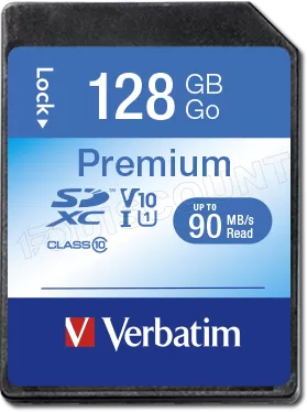 Photo de Carte mémoire SD Verbatim U1 Premium - 128Go