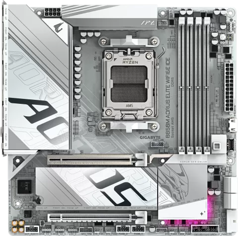 Photo de Carte Mère Aorus B850M Elite WiFi6E (AMD AM5) Micro ATX