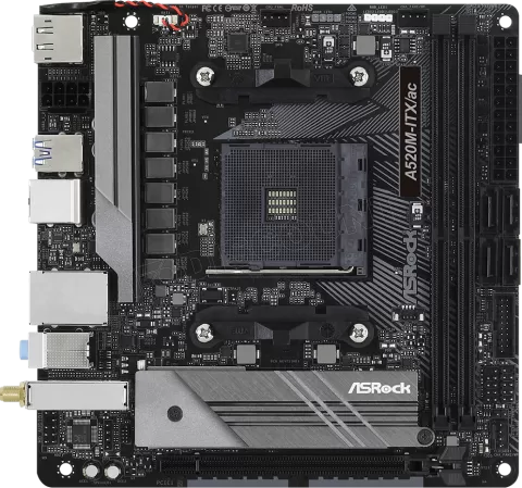 Photo de Carte Mère ASRock A520M-ITX/ac (AM4) Mini-ITX