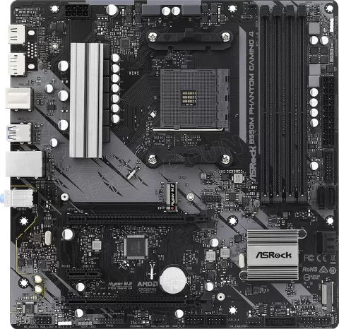 Photo de Carte Mère ASRock B550M Phantom Gaming 4 (AM4) Micro ATX