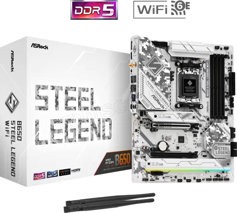 Photo de Carte Mère ASRock B650 Steel Legend WiFi (AMD AM5)