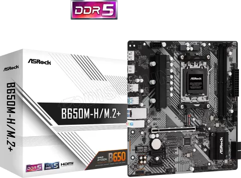 Photo de Carte Mère ASRock B650M-H/M.2+  (AM5) Micro ATX