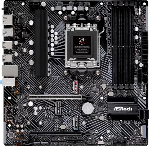 Photo de Carte Mère ASRock B650M Phantom Gaming Lightning (AM5) Micro ATX