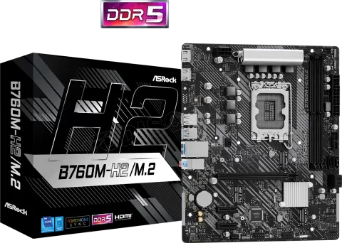 Photo de Carte Mère ASRock B760M-H2/M.2 DDR5 (Intel LGA 1700) Micro ATX