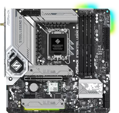 Photo de Carte Mère ASRock B760M Steel Legend WiFi DDR5 (Intel LGA 1700) Micro ATX