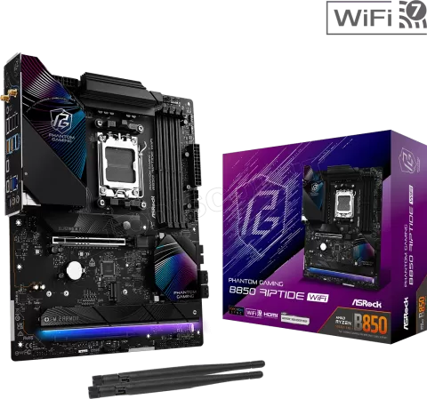 Photo de Carte Mère ASRock B850 Phantom Gaming Riptide WiFi (AMD AM5)