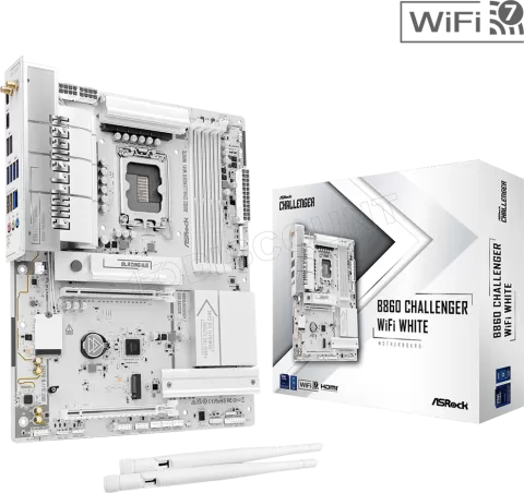 Photo de Carte Mère ASRock B860 Challenger WiFi (Intel LGA 1851) (Blanc)