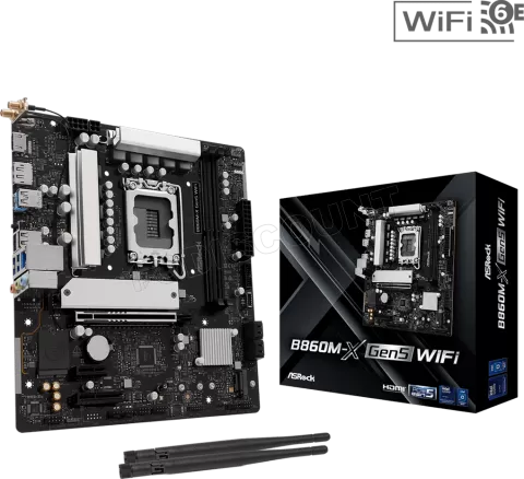 Photo de Carte Mère ASRock B860M-X Gen5 WiFi (Intel LGA 1851) Micro ATX