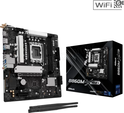 Photo de Carte Mère ASRock B860M-X WiFi (Intel LGA 1851) Micro ATX