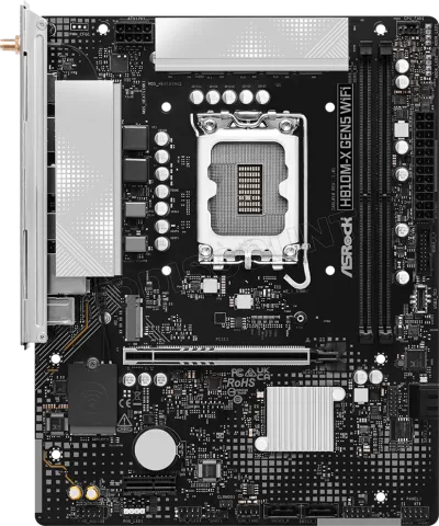 Photo de Carte Mère ASRock H810M-X Gen5 WiFi DDR (Intel LGA 1851) Micro ATX