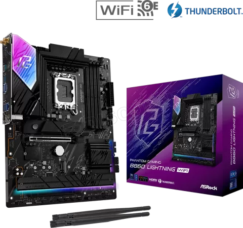 Photo de Carte Mère ASRock Phantom Gaming B860 Lightning WiFi (Intel LGA 1851)