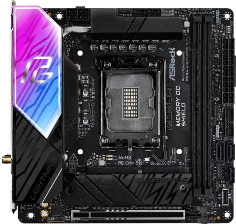 Photo de Carte Mère ASRock Phantom Gaming B860I Lightning WiFi (Intel LGA 1851) Mini ITX