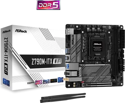 Photo de Carte Mère ASRock Z790M-ITX WiFi DDR5 (Intel LGA 1700) Mini ITX