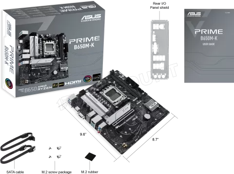 Photo de Carte Mère Asus Prime B650M-K (AM5) Micro ATX