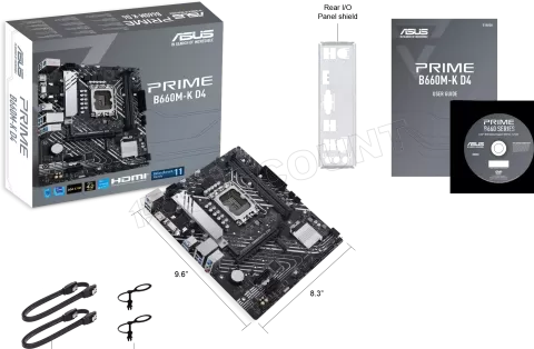 Photo de Carte Mère Asus Prime B660M-K D4 (Intel LGA 1700)