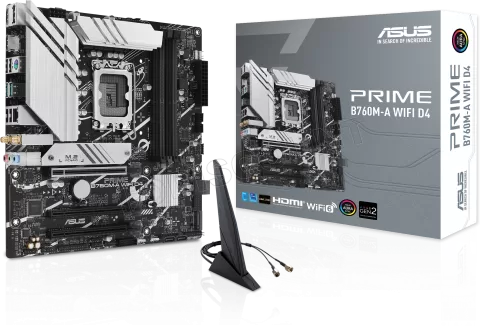 Photo de Carte Mère Asus Prime B760M-A WiFi DDR4 (Intel LGA 1700) Micro ATX