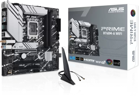 Photo de Carte Mère Asus Prime B760M-A WiFi DDR5 (Intel LGA 1700) Micro ATX