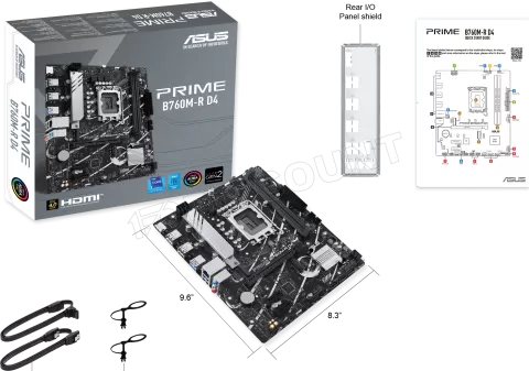 Photo de Carte Mère Asus Prime B760M-R DDR4 (Intel LGA 1700) Micro ATX